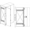 Häfele Slido Spinfront 60 2D - Pocket Door