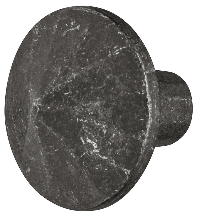 Billede af Møbelgreb formet som en snurretop i sort antik zinklegering